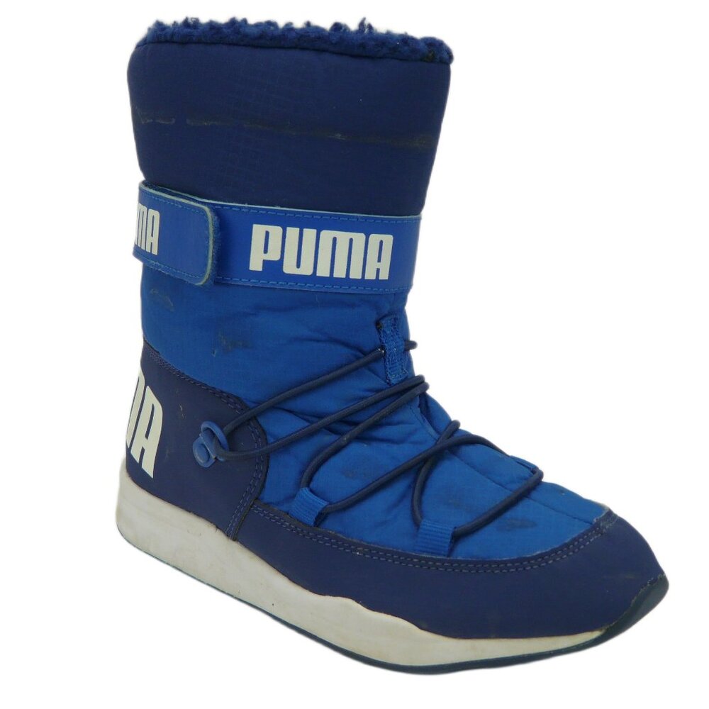 PUMA YOUTH TRINOMIC SNOW BOOTS BLUE US 13C